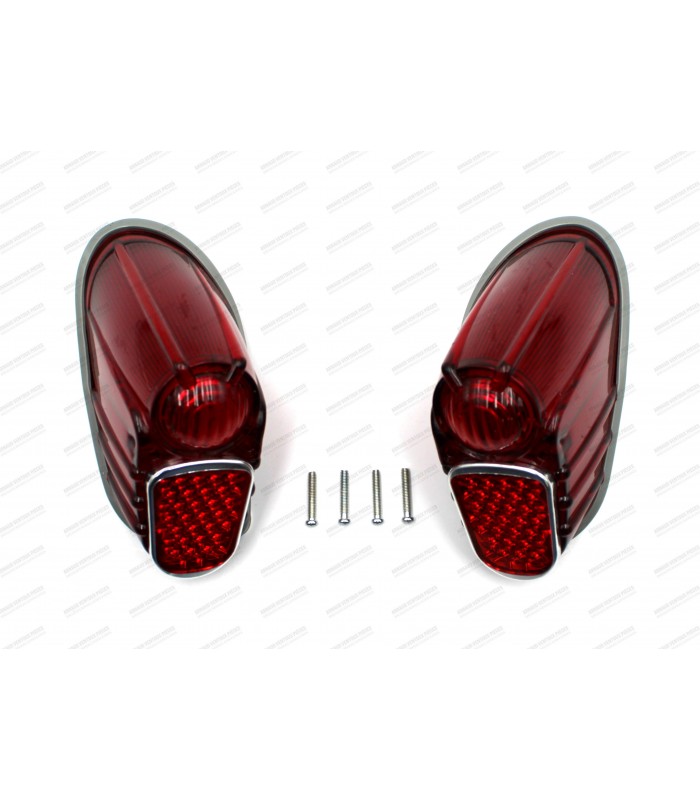 Pair of right and left rear light lenses with seals (2nd model)