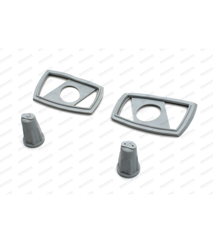 Pair of seals for square cabochon