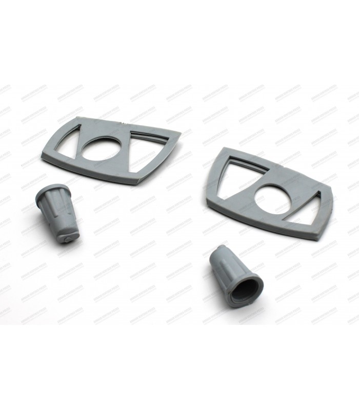 Paire de joints pour cabochon carré