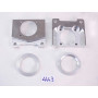 Set of two heavy-brake aluminum shims with 2 centering rings - 1