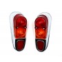 Pair of chrome rear lights with seal - A110 cabriolet and 4L - 3