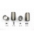 Set of 4 pistons and 4 liners Ø 58mm with segments and pin (Ø 16x46x9.5mm) - 845cc engine - 2
