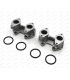 Paire de pipes d'admission en aluminium pour carburateur Weber 45DCOE (Montage sans brides souples ou rigides)