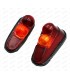 Set of 2 rear light lenses with seal - 1
