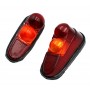 Set of 2 rear light lenses with seal - 1