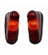 Set of 2 rear light lenses with seal - 2