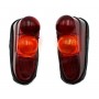 Set of 2 rear light lenses with seal - 2