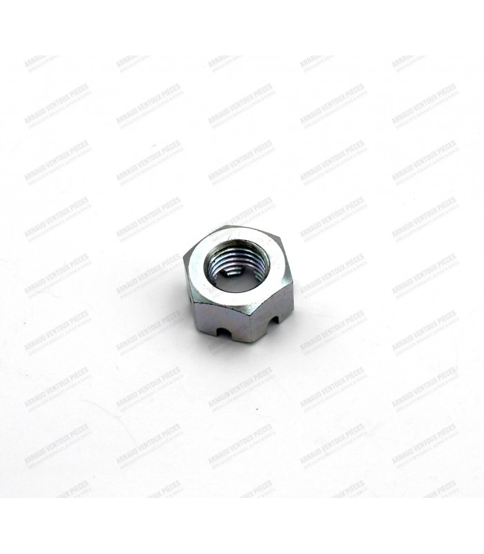 Lower castellated nut for pivot or steering knuckle M12x150 - 4CV (1st or 2nd model)/Dauphine - ref 706315906 - 2