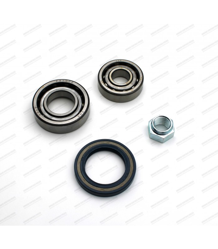 Kit de 2 roulements fusée Avant avec joint spi et écrou Ø 20X52X15 + Ø 30x62x17 - A110.1600 (VD/ SX) / A310.4 / A310.6 - 2