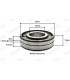 Conical torque bearing on gearbox pinion 353 - 32x72x19 - 2