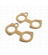 Pair of paper gasket between carburettor and air filter - Weber 40 DCOE - 1