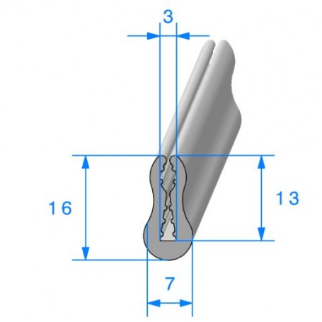 1 mètre - Joint En Caoutchouc De Voiture Type Y, Joints D