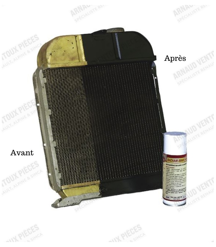 Spray paint special cooling radiator - Satin black