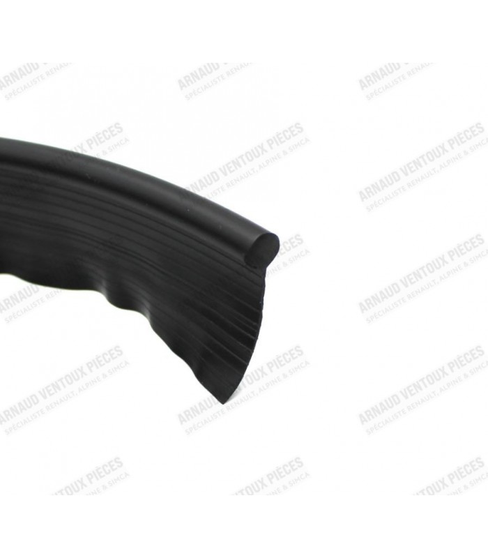 Black plastic wing strip - Ø6mm (sold by the meter)