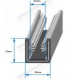 Window channel in "U" width 12mm (Sold by the meter)