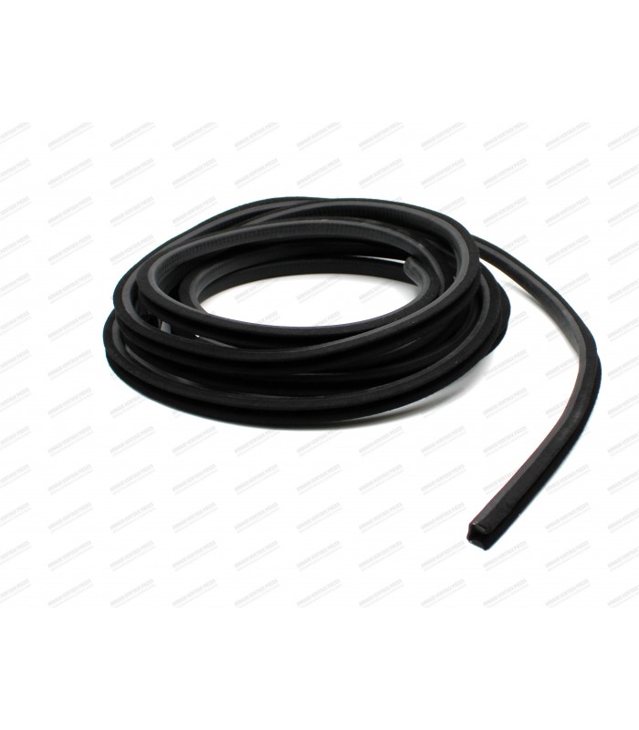 Bobine de 8.5m de coulisse de vitre en "U" largeur 14mm avec armature métallique et velours - 3