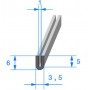 Joint enjoliveur (Vendu au mètre) - R8 (2ème modèle)
