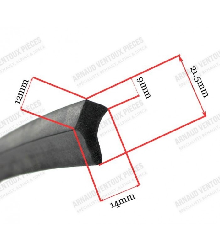 A110 cabriolet door spongy seal sold by the meter to be glued - 2
