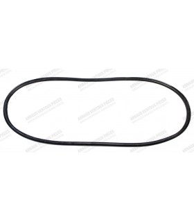 Rear window seal (with location for chrome strip)