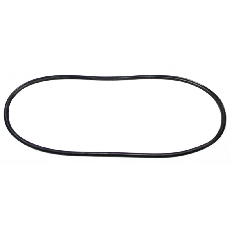 Rear window seal (with location for chrome strip)