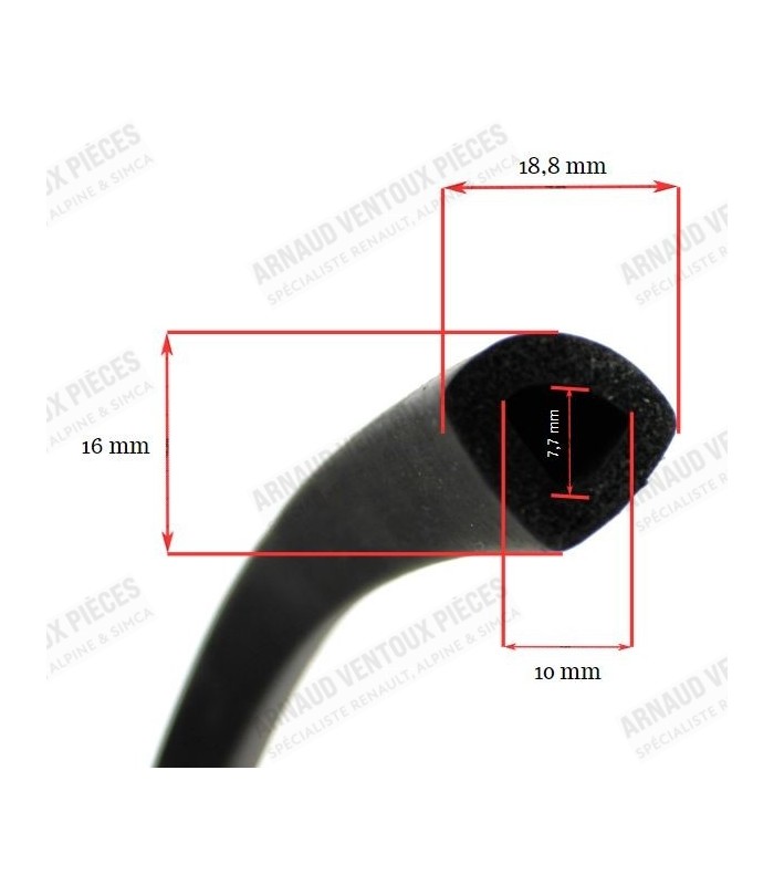 Hollow spongy joint kit to be glued - Length of 12.5 meters - 4L