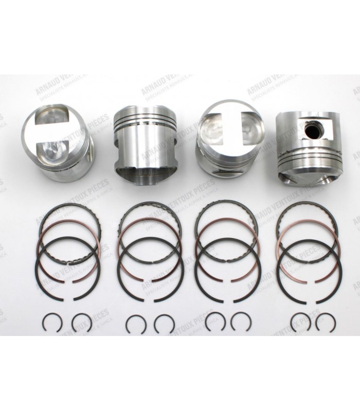 Set of 4 forged pistons Ø 70mm with segments and pins (Ø20x50mm) - R8G 1100G (1108cc engine) - 2