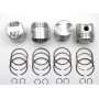 Set of 4 forged pistons Ø 70mm with segments and pins (Ø20x50mm) - R8G 1100G (1108cc engine) - 2