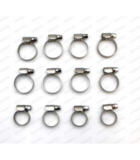 Kit of 12 stainless steel serflex clamps for heating circuit - A310.4 (2nd version)