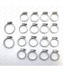 Kit de 18 colliers serflex en inox pour circuit de refroidissement moteur - A310 V6