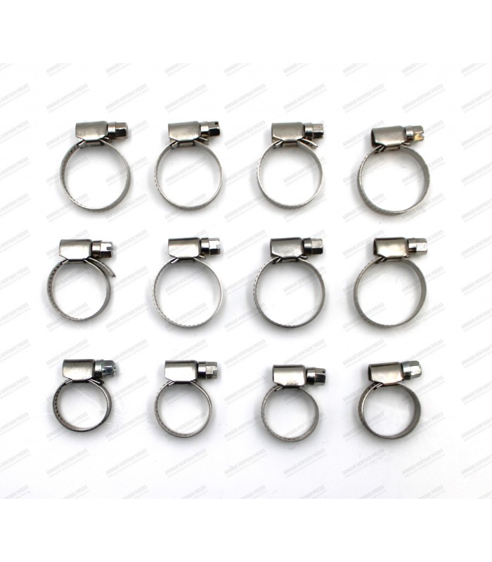 Kit de 12 colliers serflex en inox pour circuit de chauffage - A310 V6
