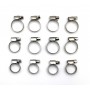 Kit of 12 stainless steel serflex clamps for engine cooling circuit - A310.6