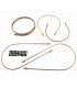 Kit de x5 tuyaux de frein en cuivre - Montage pour système de freinage d'origine sans mastervac - R8 (R1130 et R1132)  / R10