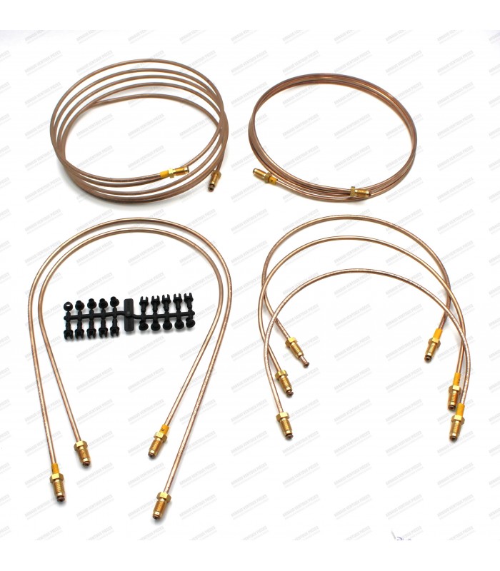 Kit of x7 copper brake pipes - Fitment for original brake system - R5 Alpine (1223) / R5 Alpine Turbo (122B)