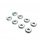 Set of 8 silent blocks between carb and intake manifold - with metal washers