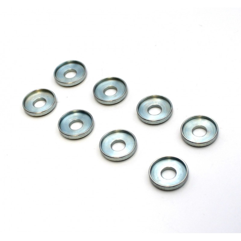 Kit de x8 rondelles inox pour silentbloc caoutchouc entre carburateur et pipe d'admission - 2