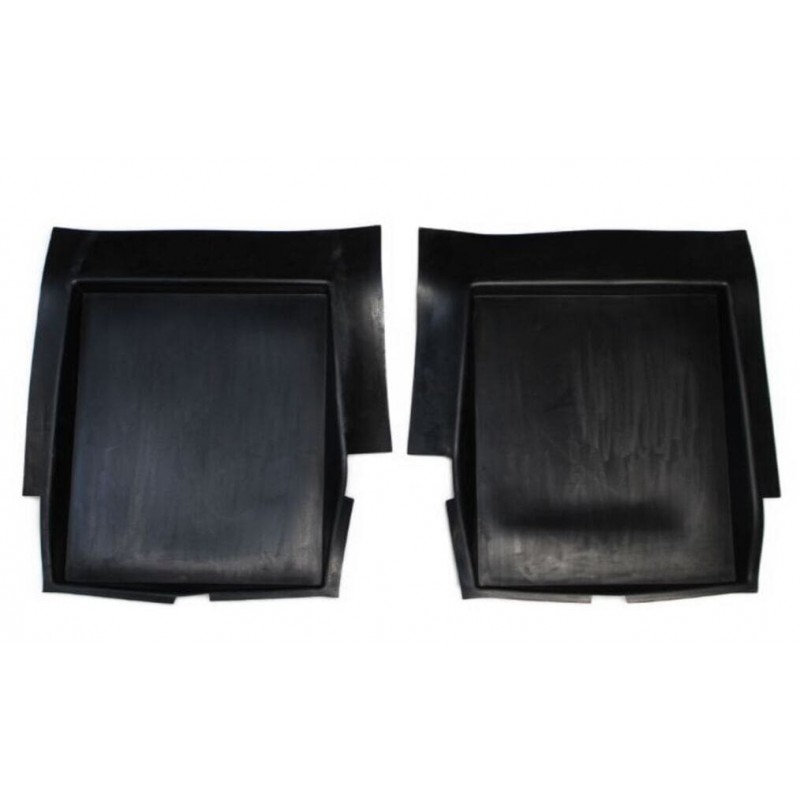Pair of rear rubber mats - 4CV - 1