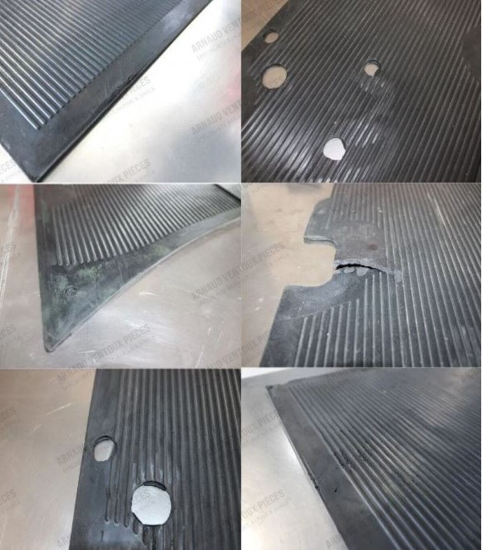 Tapis Avant en caoutchouc - 4CV avec défauts de fabrication - 2