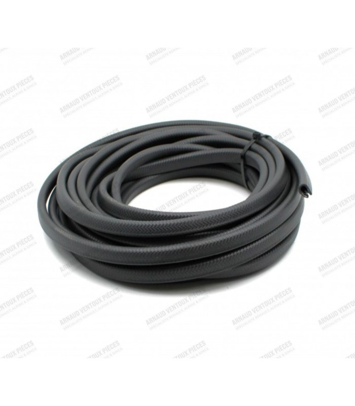 Black rubber seal in "U" shape (sold by the meter) - 3
