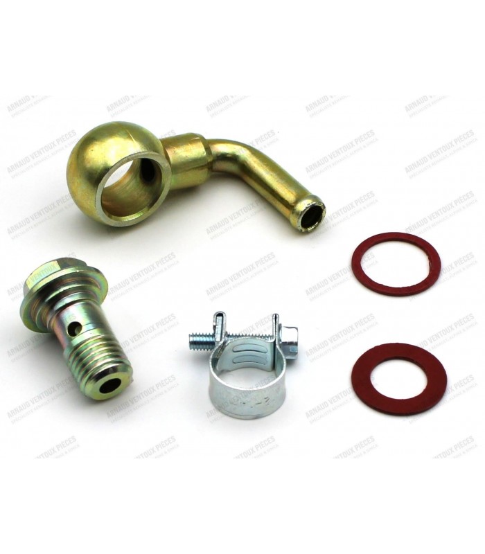 90° Elbow Banjo Fitting Kit with Screws, Gaskets and Clamp - Weber 40 / 45 / 48 DCOE Carburetor - 1