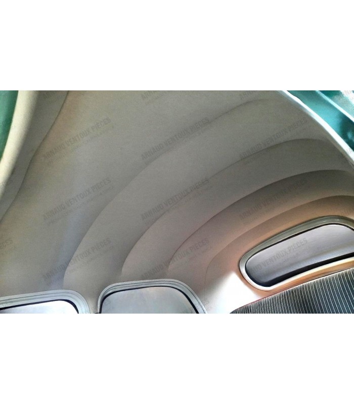 Off-white fabric roof lining (Diamond tip finish) 4 arches - Ready to fit (Delivered without arches) - 4cv - 2