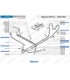 Heater hose: Water pump outlet (Left side) / Left underbody hose - Ref 6000002257 - 2