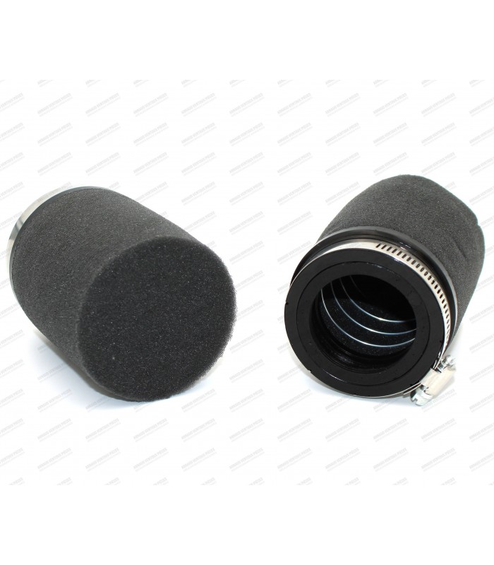 High performance filter pair for air intake horn for Weber DCOE 45 carburetor - 1