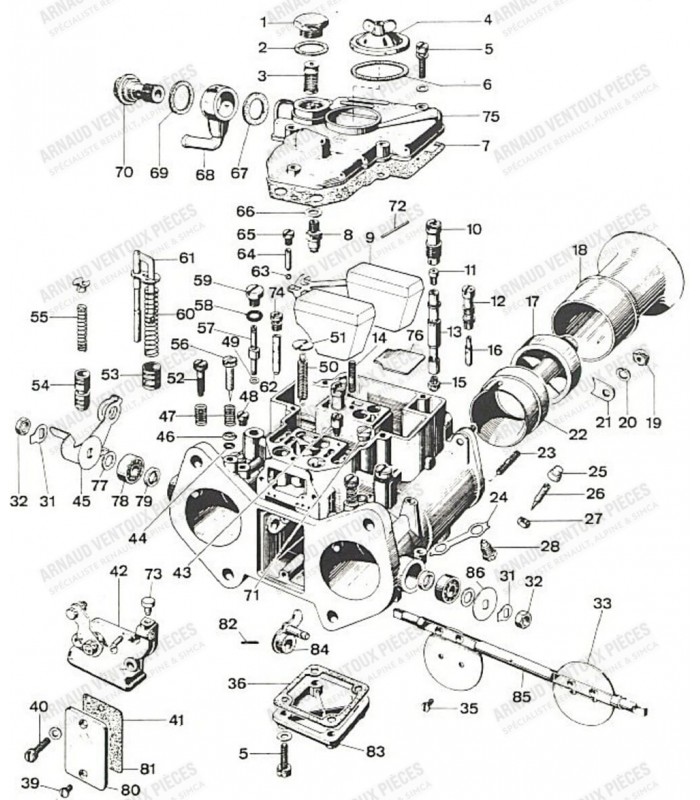 Lower fuel connection banjo screw gasket for Weber 40/45 DCOE carburetor - 2