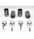 Set of 4 pistons and 4 liners Ø 76mm with rings and pins (Ø 20x63.5mm) - 1397cm³ engine (Type 847.20, C1J...) - R5 (TS / TX) - 1