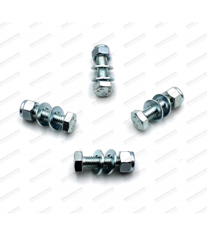 Kit de 4 vis de fixation pour cale aluminium gros frein sur pivot Avant - R8 / A110 - 1