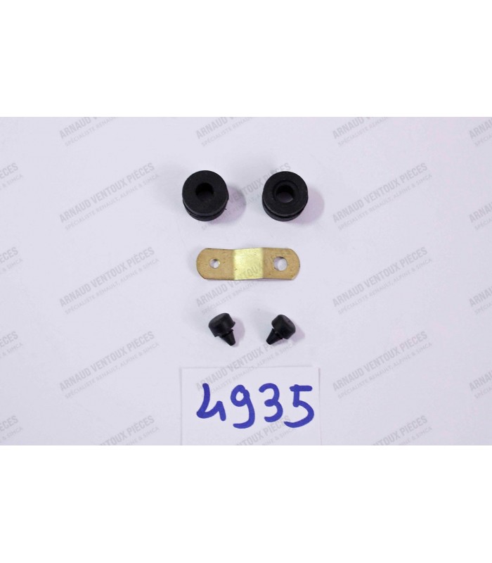 kit of 4 brass linguated rubbers windscreen wiper motor support - 1