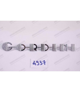 Sigle "Gordini" chromé jupe arrière - réf 8528165 - 1