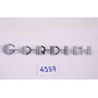Sigle "Gordini" chromé jupe arrière - réf 8528165 - 1