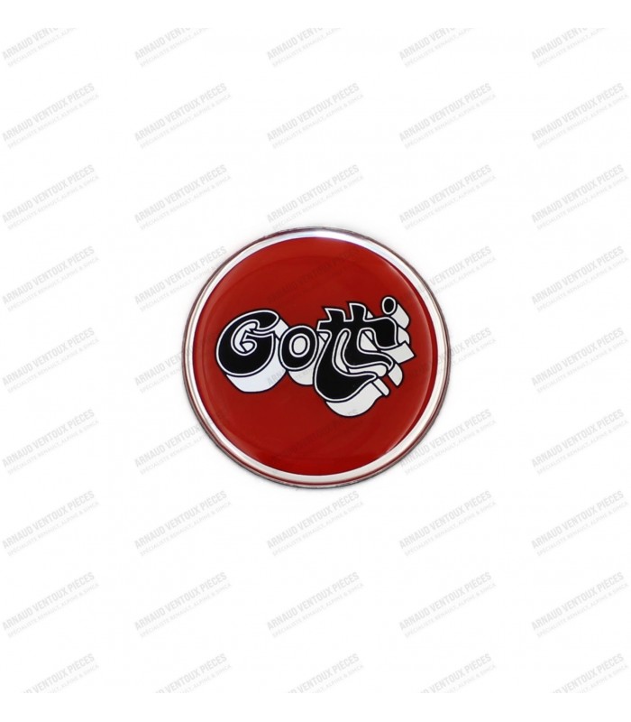 Pastille autocollante GOTTI italique pour cache plastique 64,5mm - 1