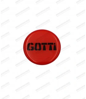 Pastille autocollante GOTTI rouge  pour cache plastique 64,5mm - 1